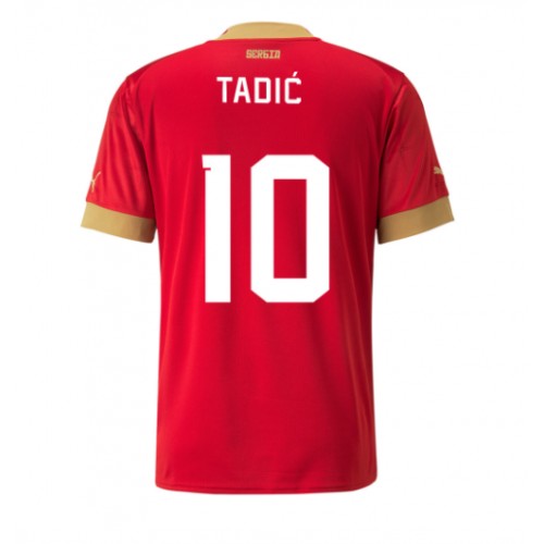Echipament fotbal Serbia Dusan Tadic #10 Tricou Acasa Mondial 2022 maneca scurta